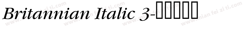 Britannian Italic 3字体转换